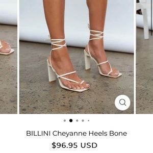 BILLINI Cheyanne Heels Bone
Size 7